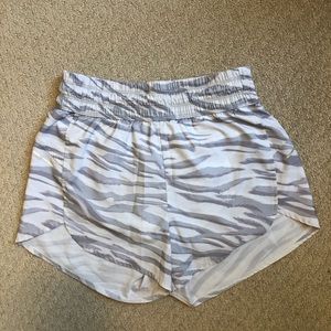 Zebra print athletic shorts from target